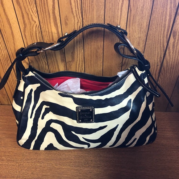 dooney & bourke ostrich embossed 75th anniversary hobo bag